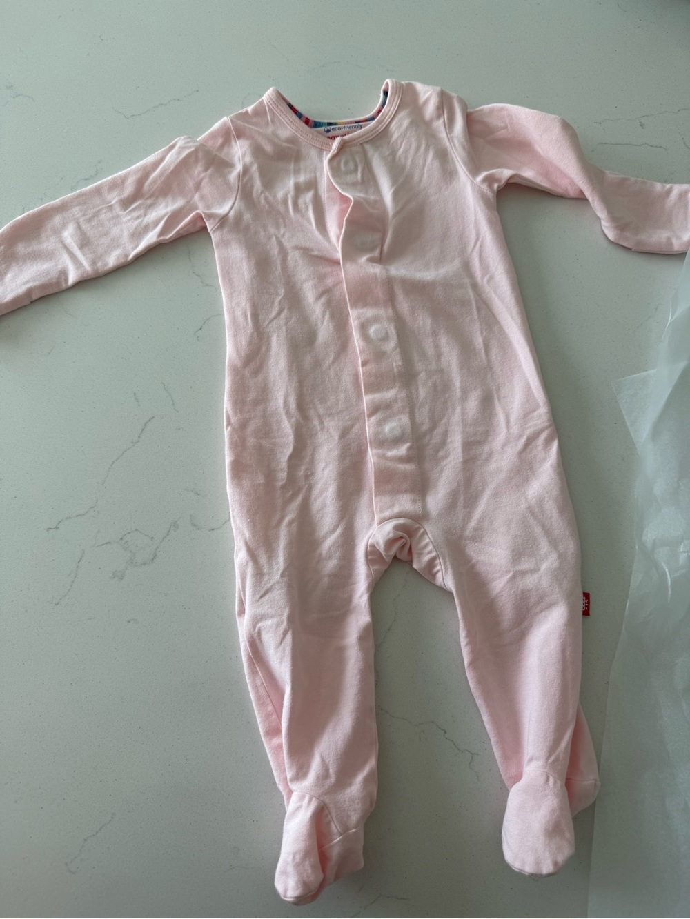 Magnetic me pink pajama footie